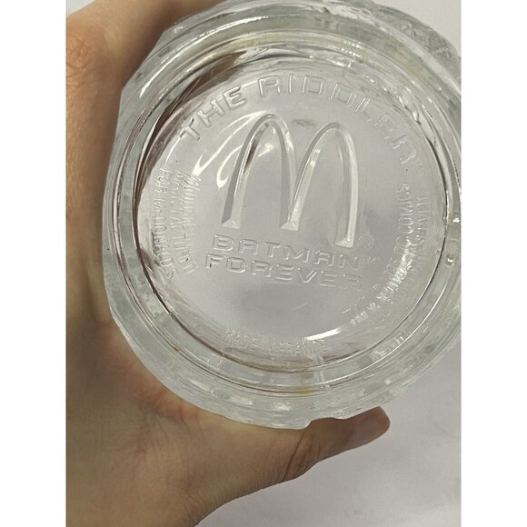 Vintage 1995 McDonalds Batman Forever Movie Glass The Riddler Mug - Picture 5 of 7